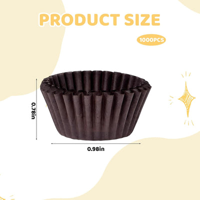 1000 Forros Magdalenas Cupcakes Papel AntiGrasa 0.91oz