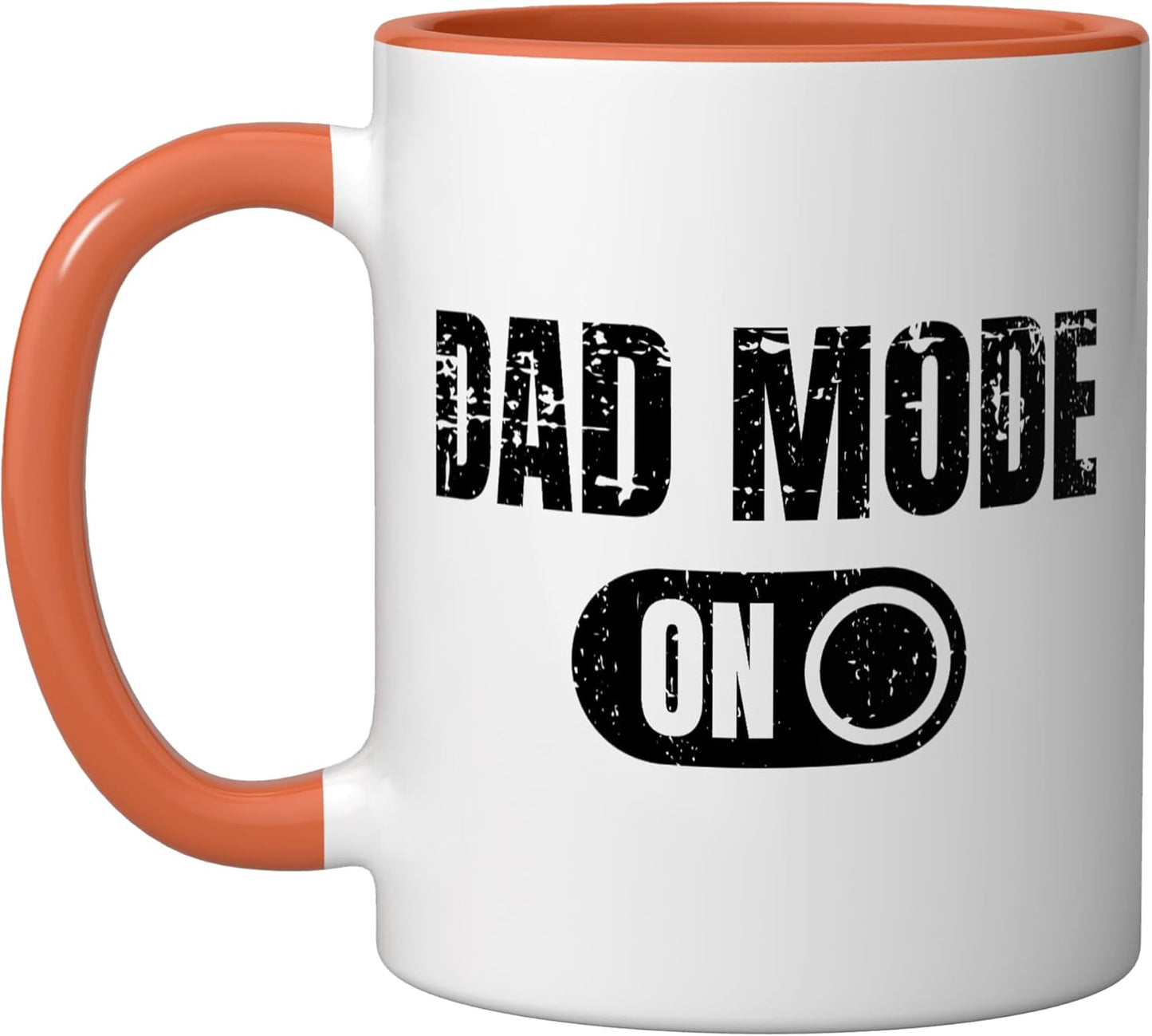 Taza de cerámica Dad Mode On Funny Switch para papás activos