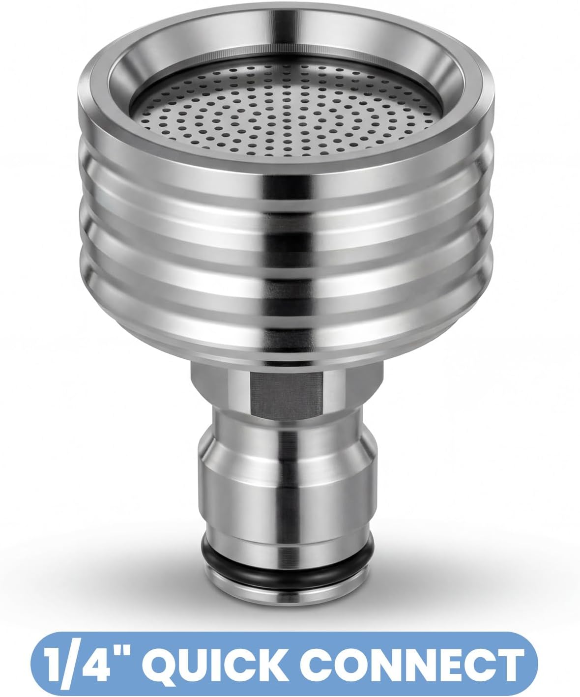 Boquilla ducha acero inox adaptador 1/4