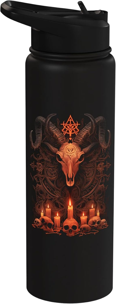 Botella agua aislada acero inox Baphomet