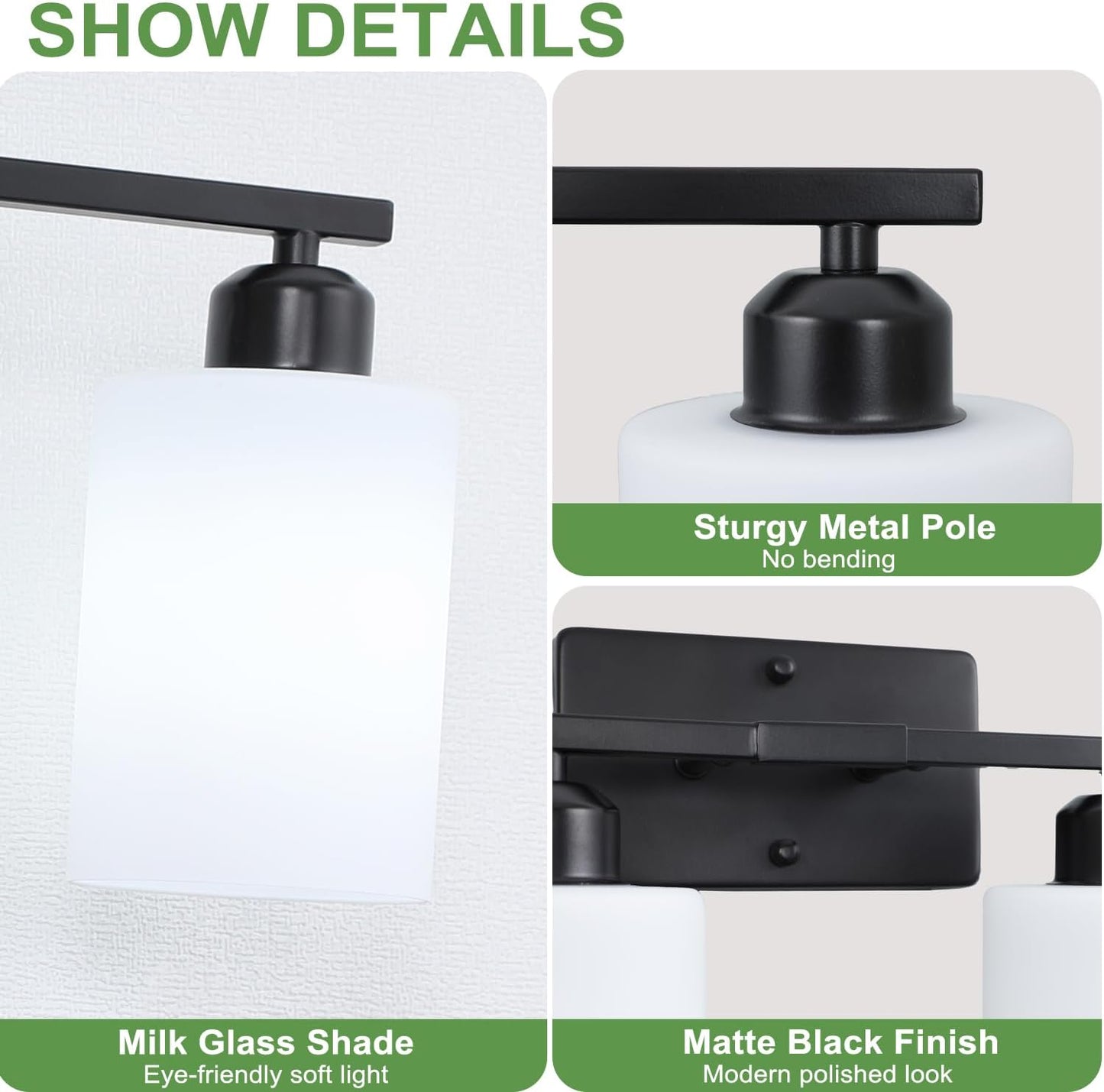Lámpara baño 4 luces moderna sobre espejo