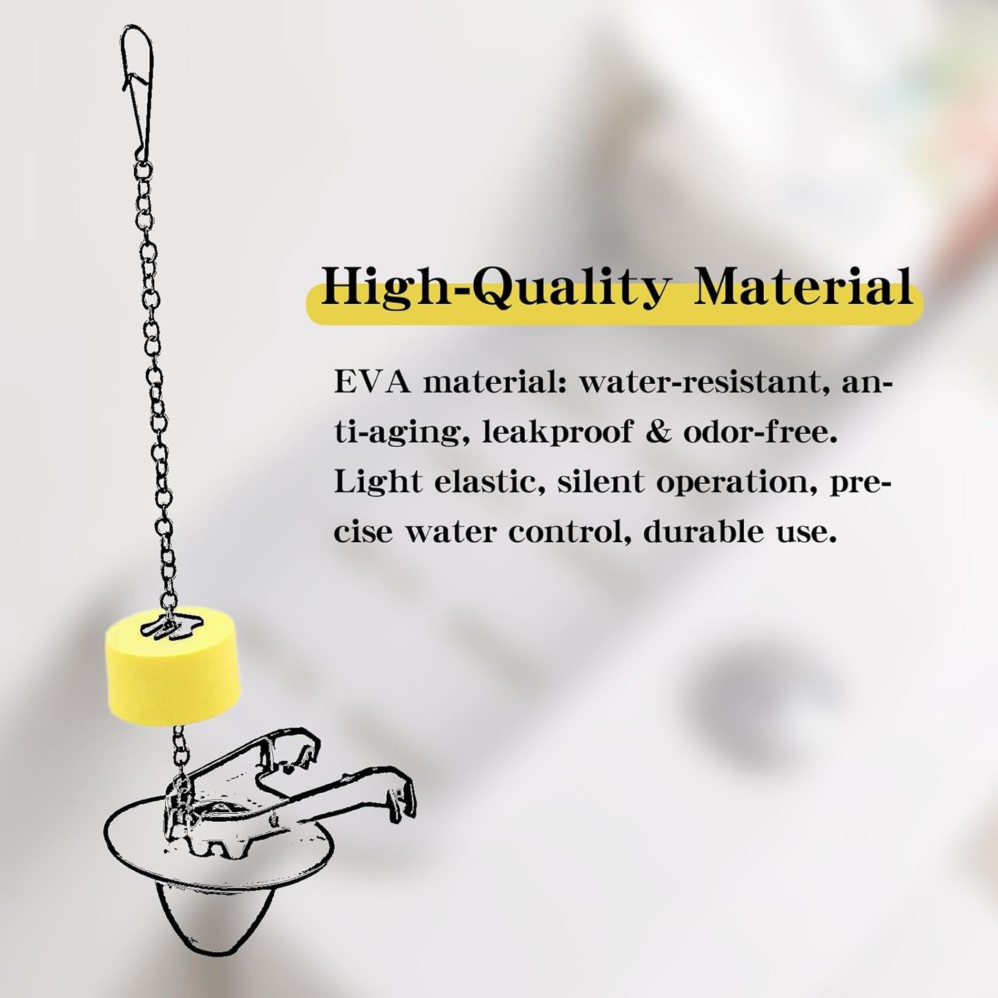 Flotador inodoro universal set 2 material EVA