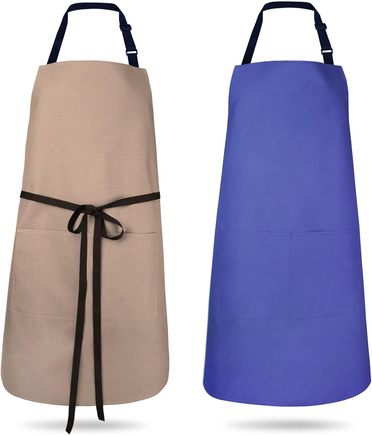 Delantal Chef 2 Pzas Impermeable con Bolsillos Correa Ajustable