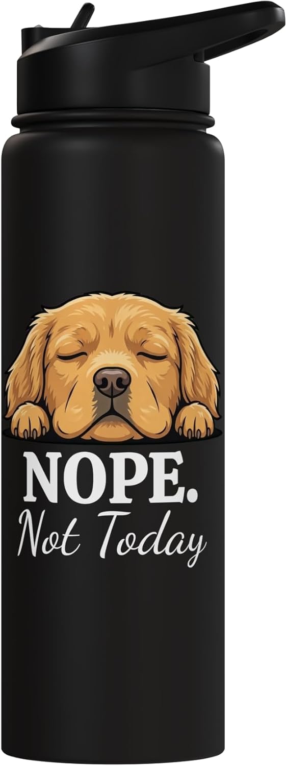 Botella de agua acero inoxidable perro durmiendo amor no hoy
