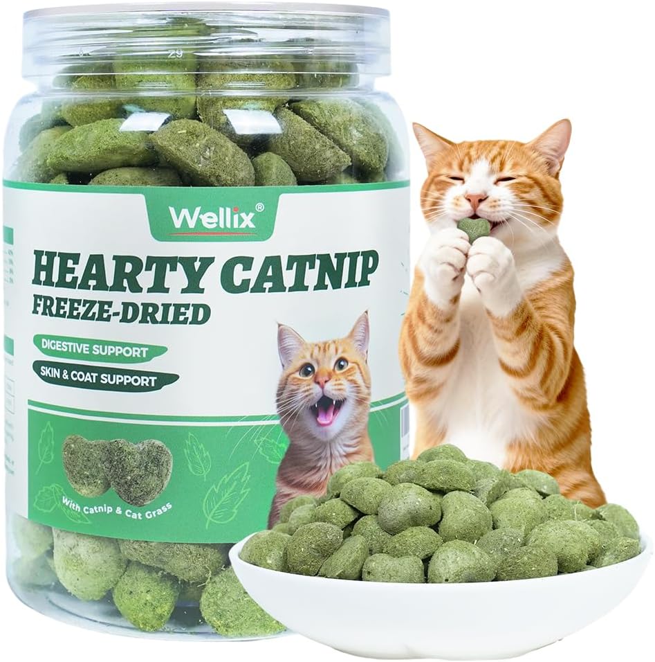 Golosinas liofilizadas para gatos con pollo y hierba gatera