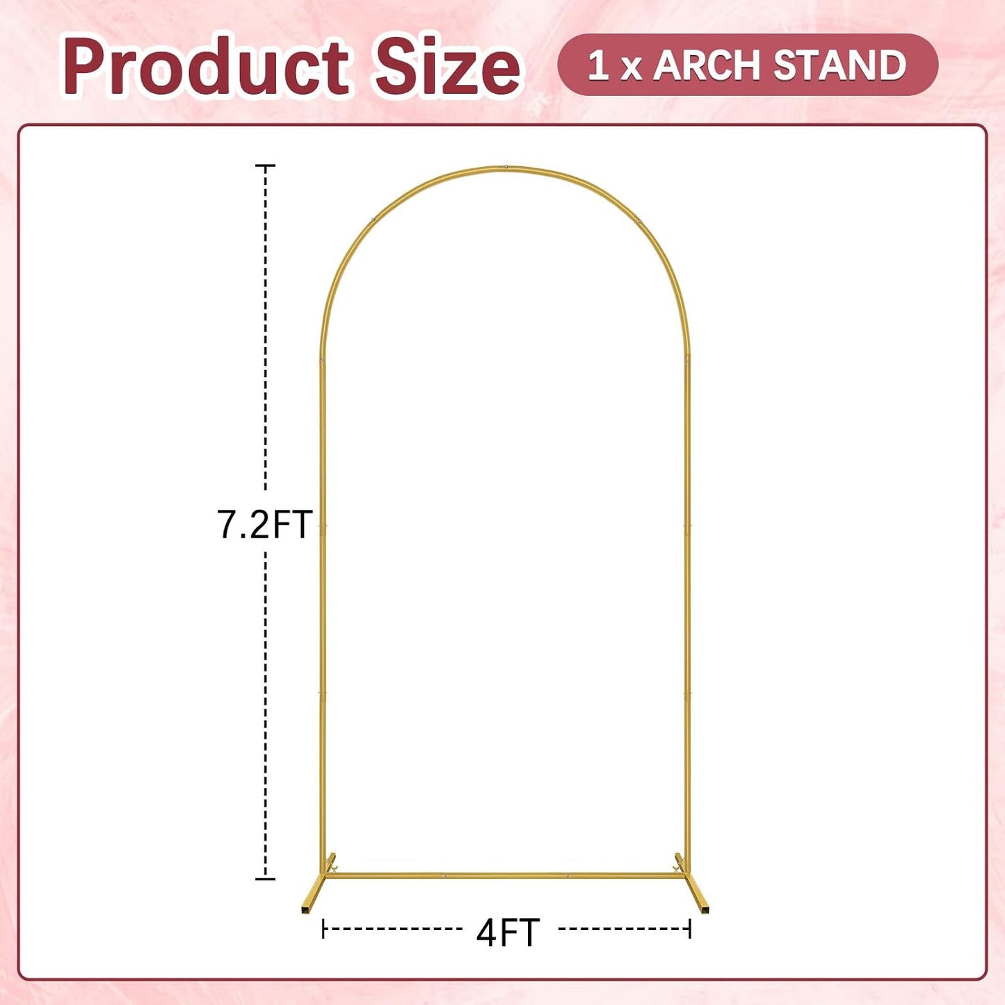 Soporte arco boda 7.2ft para globos fiesta ceremonia