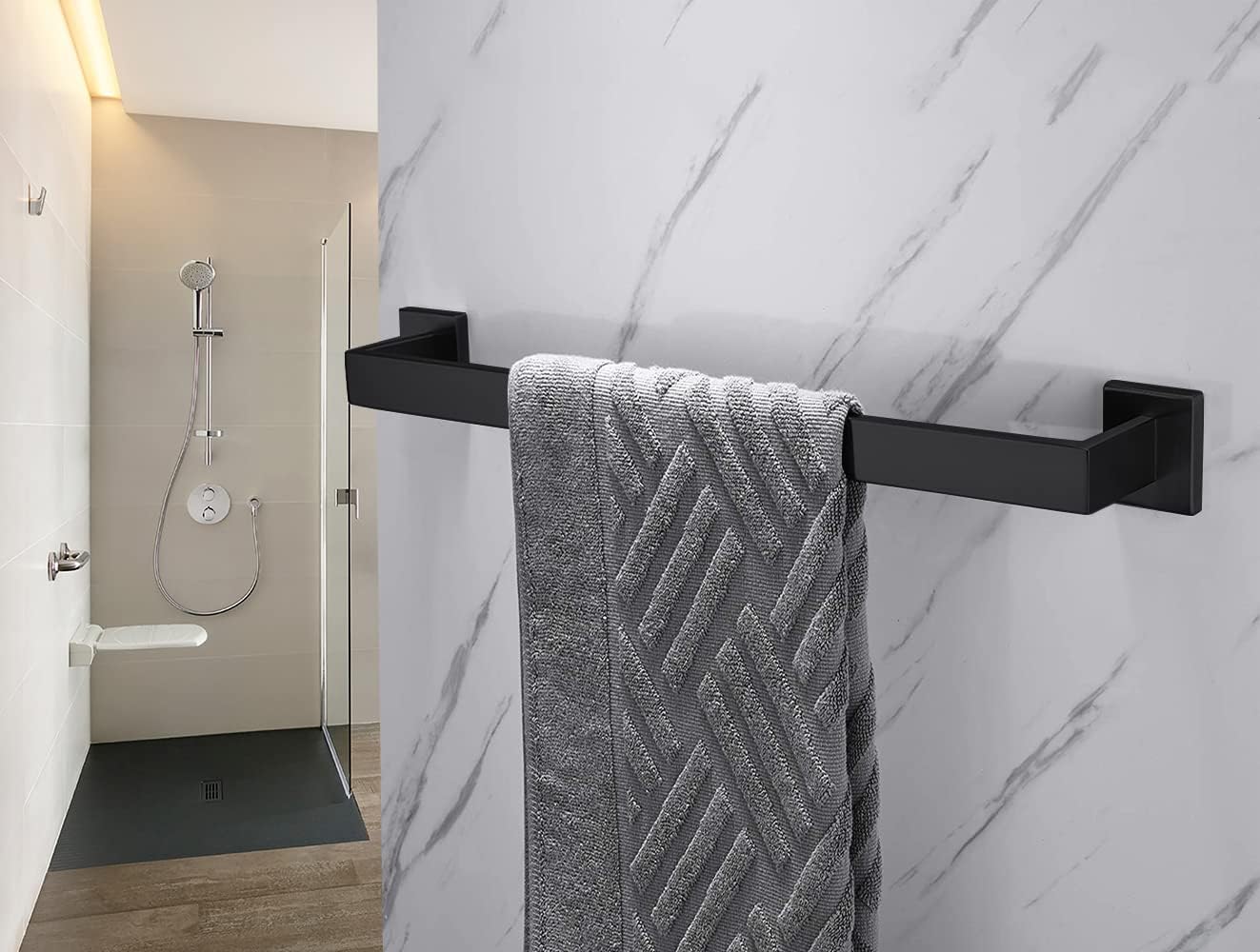 Toallero acero inox 304 20pulg para baños 12-36pulg