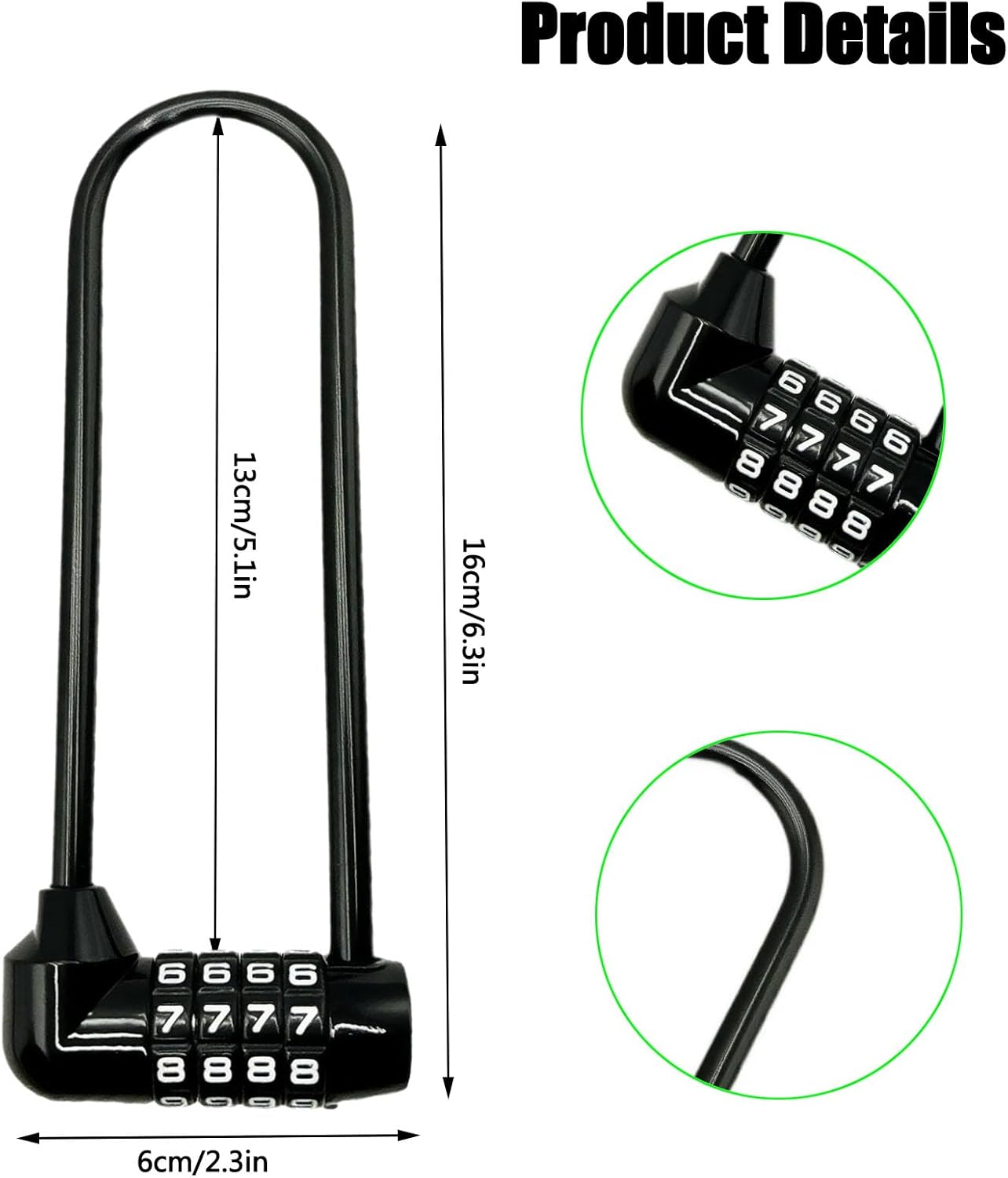 2 Candados Grillete Largo 6pulg Resistente Agua