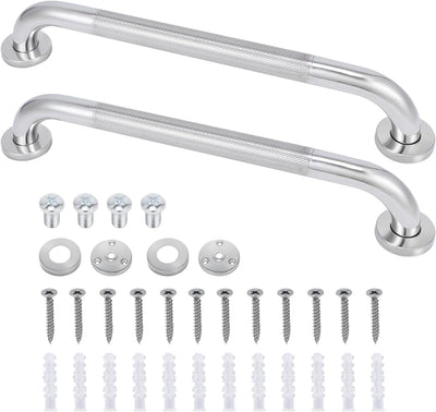 2 Barras Agarre Acero Inox 16pulg Pared Baño