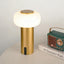 Lámpara Mesa Inalámbrica Recargable Luz Nocturna Regulable Oro