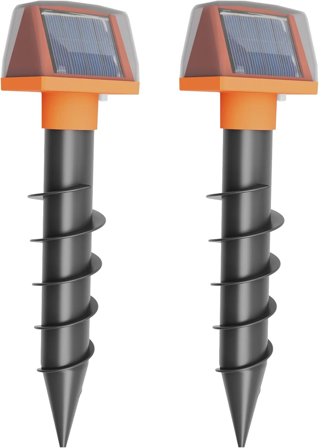 Tornillo repelente topos vibración eléctrica para jardín 2 pzas