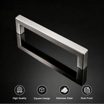 10 Manijas Gabinete Níquel Cepillado 5pulg Acero Inox
