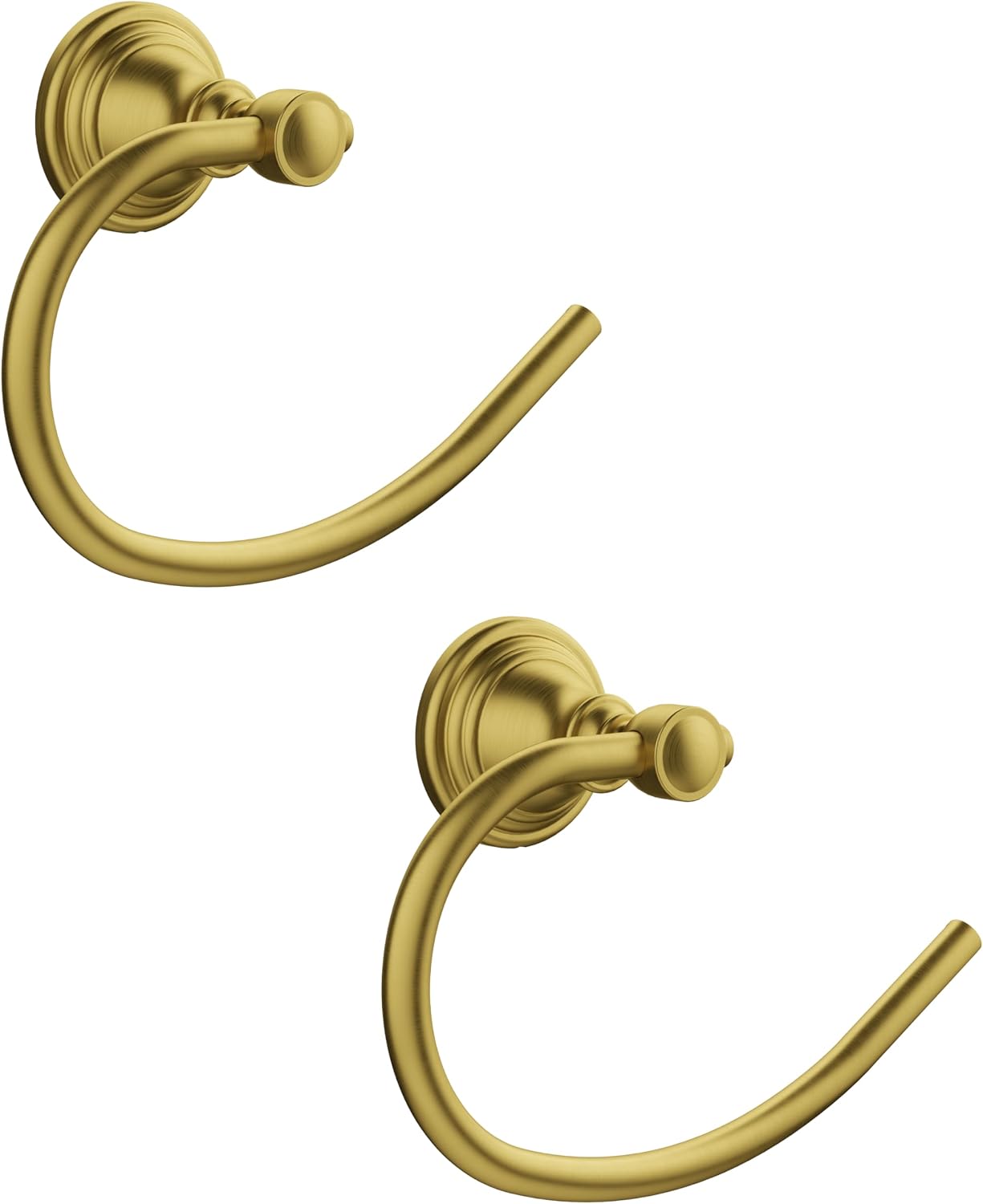 Toallero dorado acero inox cepillado pared set 2