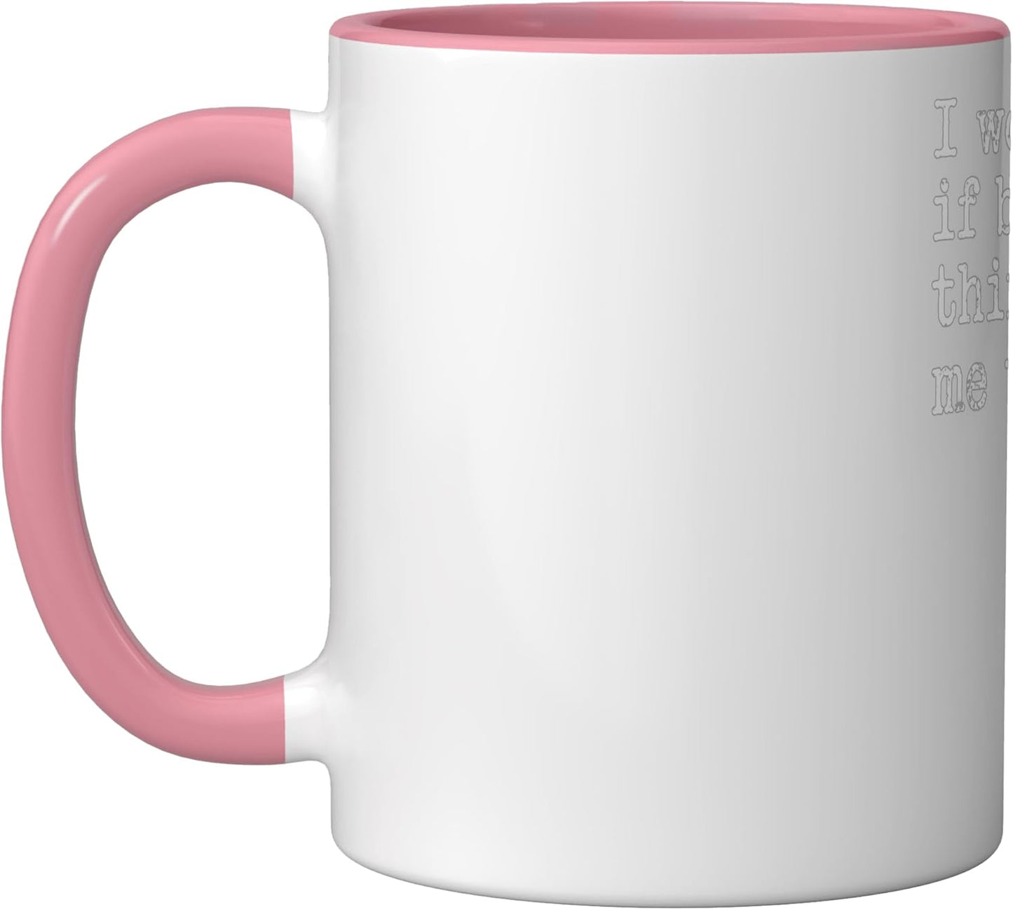 Taza Cerámica para Fiesta Bebida Rosa/Blanco