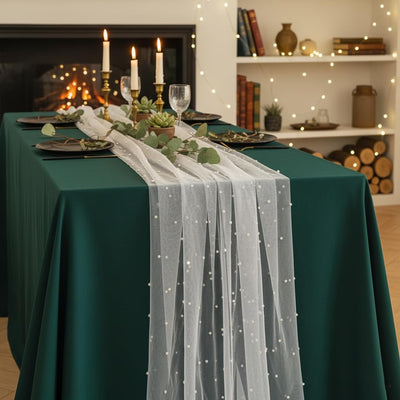 Mantel boda 10ft gasa tul perla