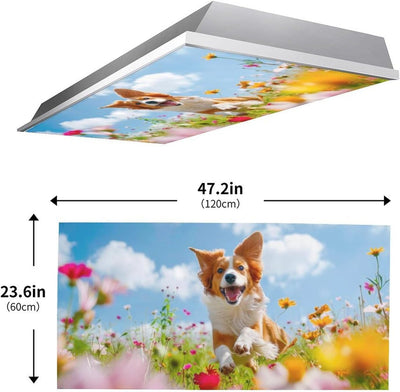 Fundas magnéticas luz fluorescente perro 4x2pies