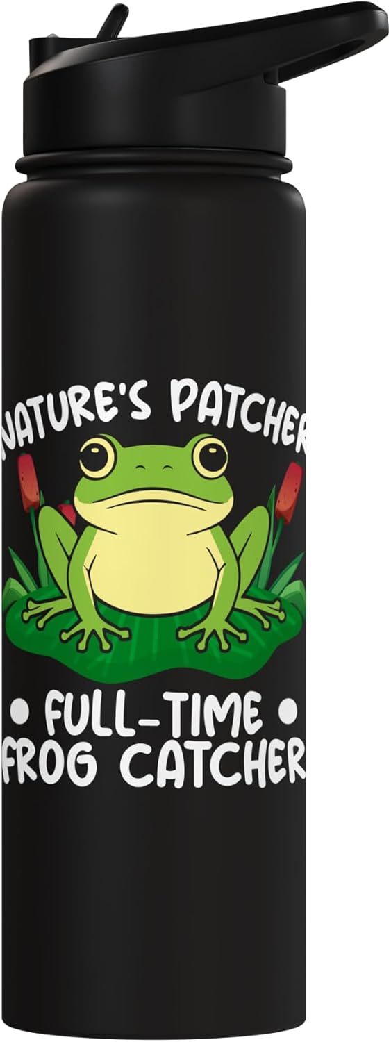 Botella de agua aislada de acero inoxidable Frog Catcher