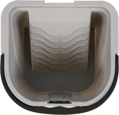 Cubo pintura 64oz magnético plástico gris con rejilla