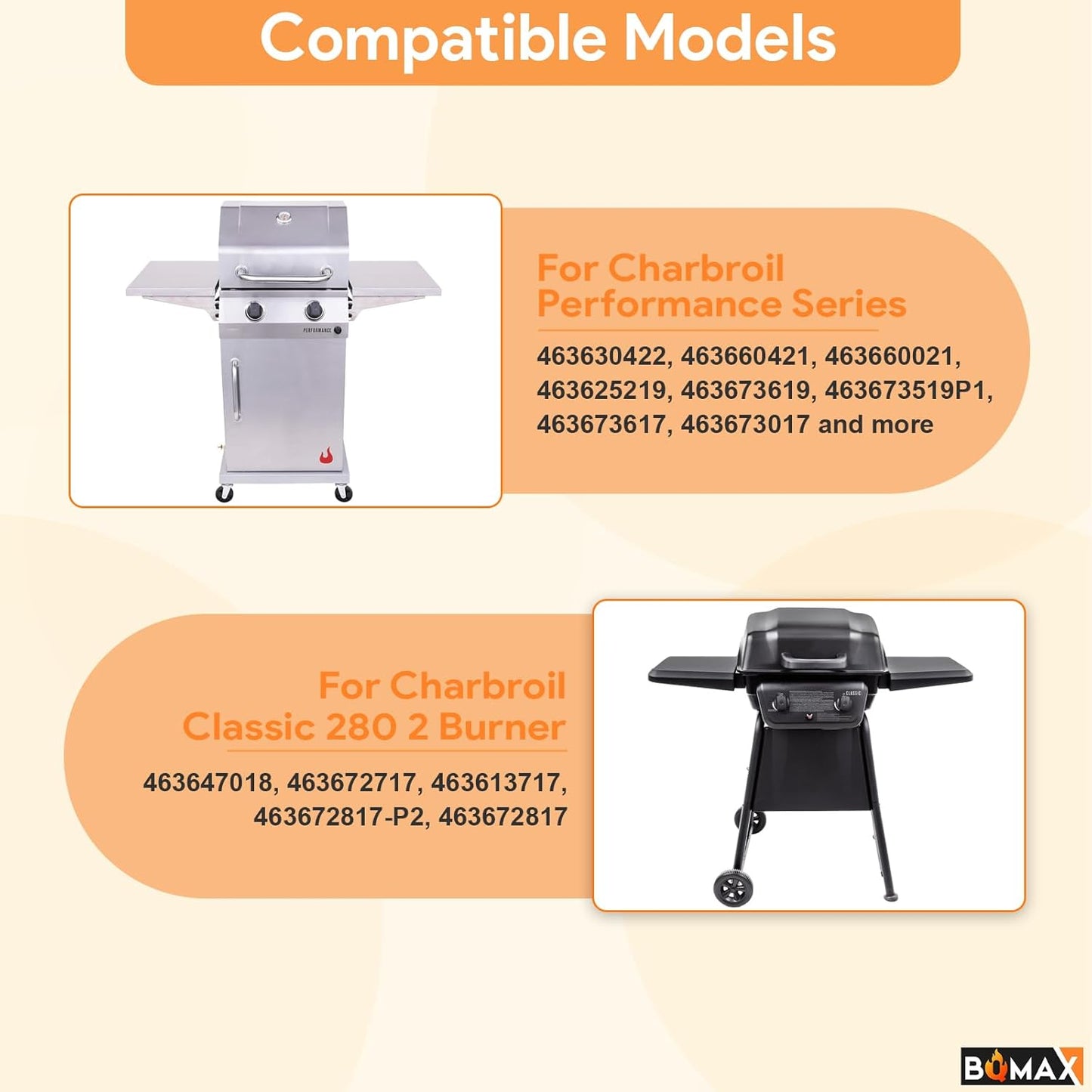 Perillas control repuesto Charbroil Serie Performance