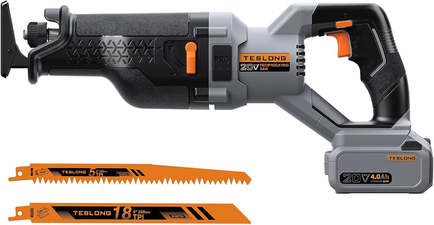Sierra recíproca 20V 1-1/4pulg 0-3000SPM LED 4Ah