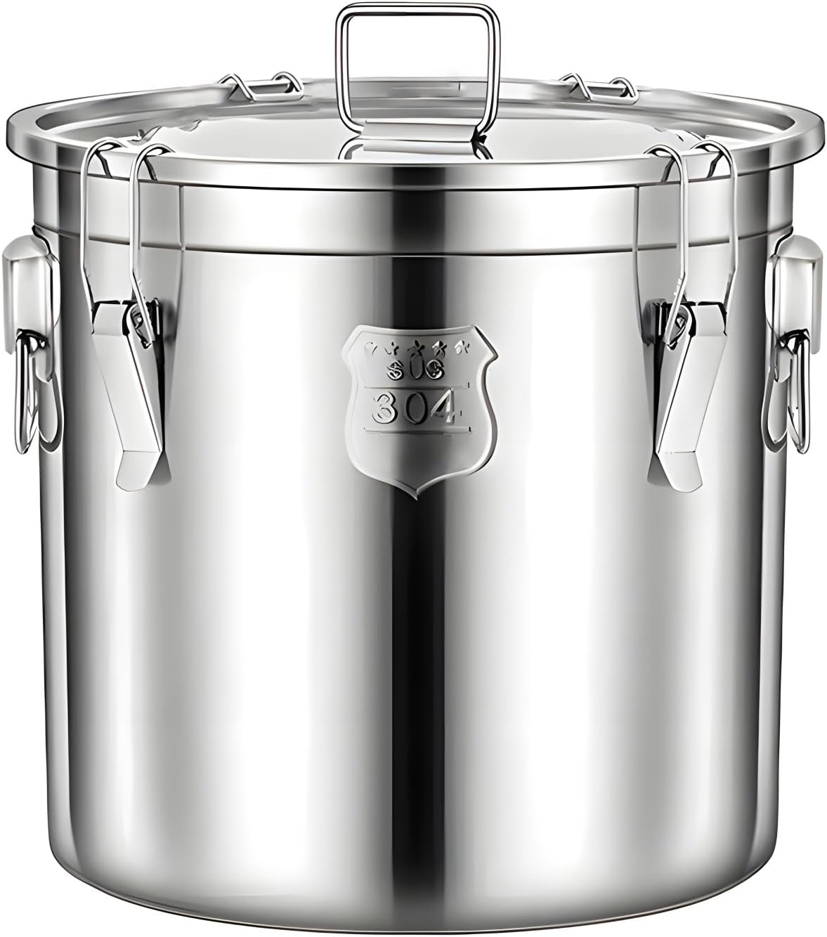 Recipiente acero inox 304 para almacenar granos de cereal