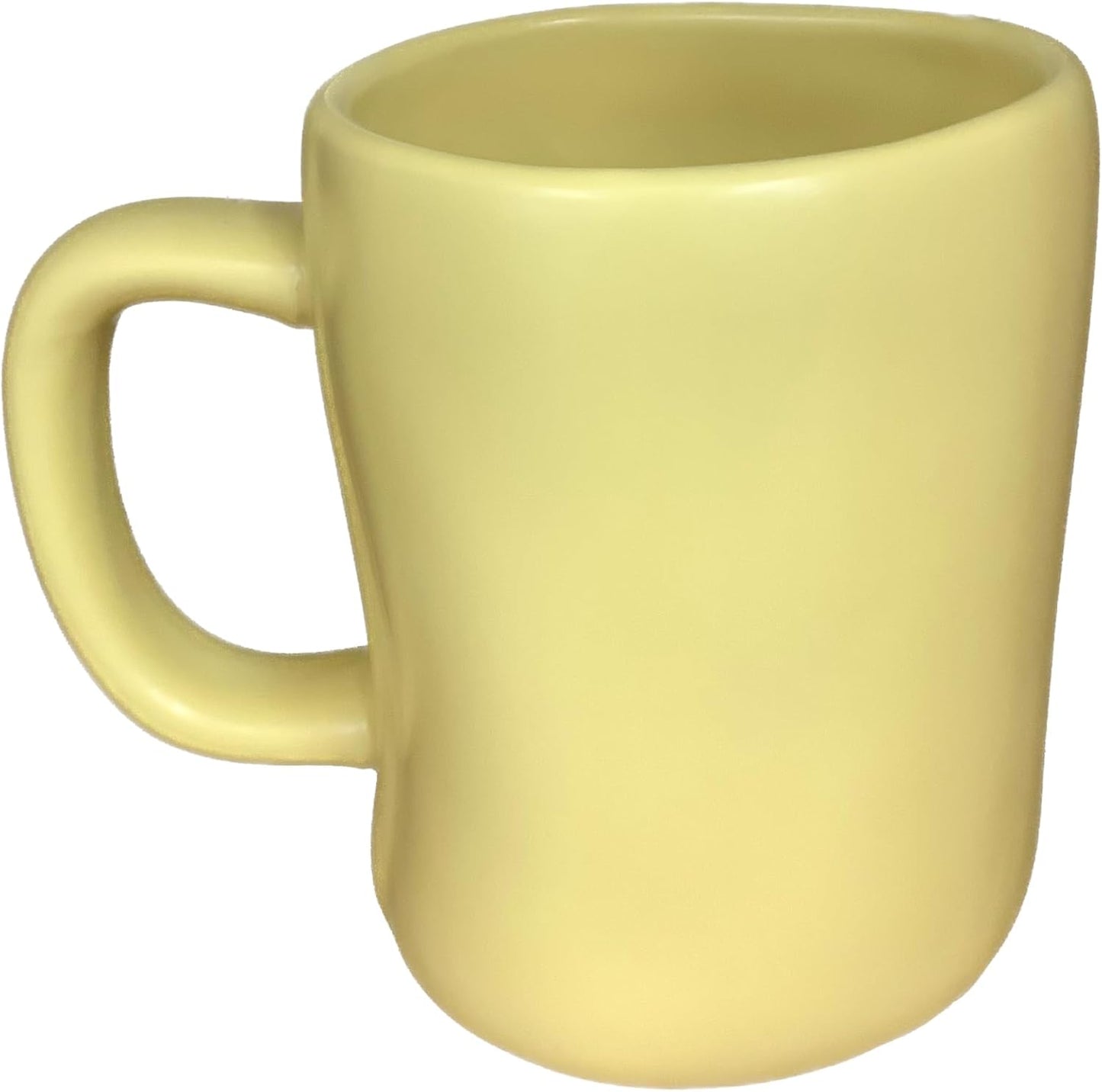 Taza de café Rae Dunn Hello Sunshine color amarillo suave