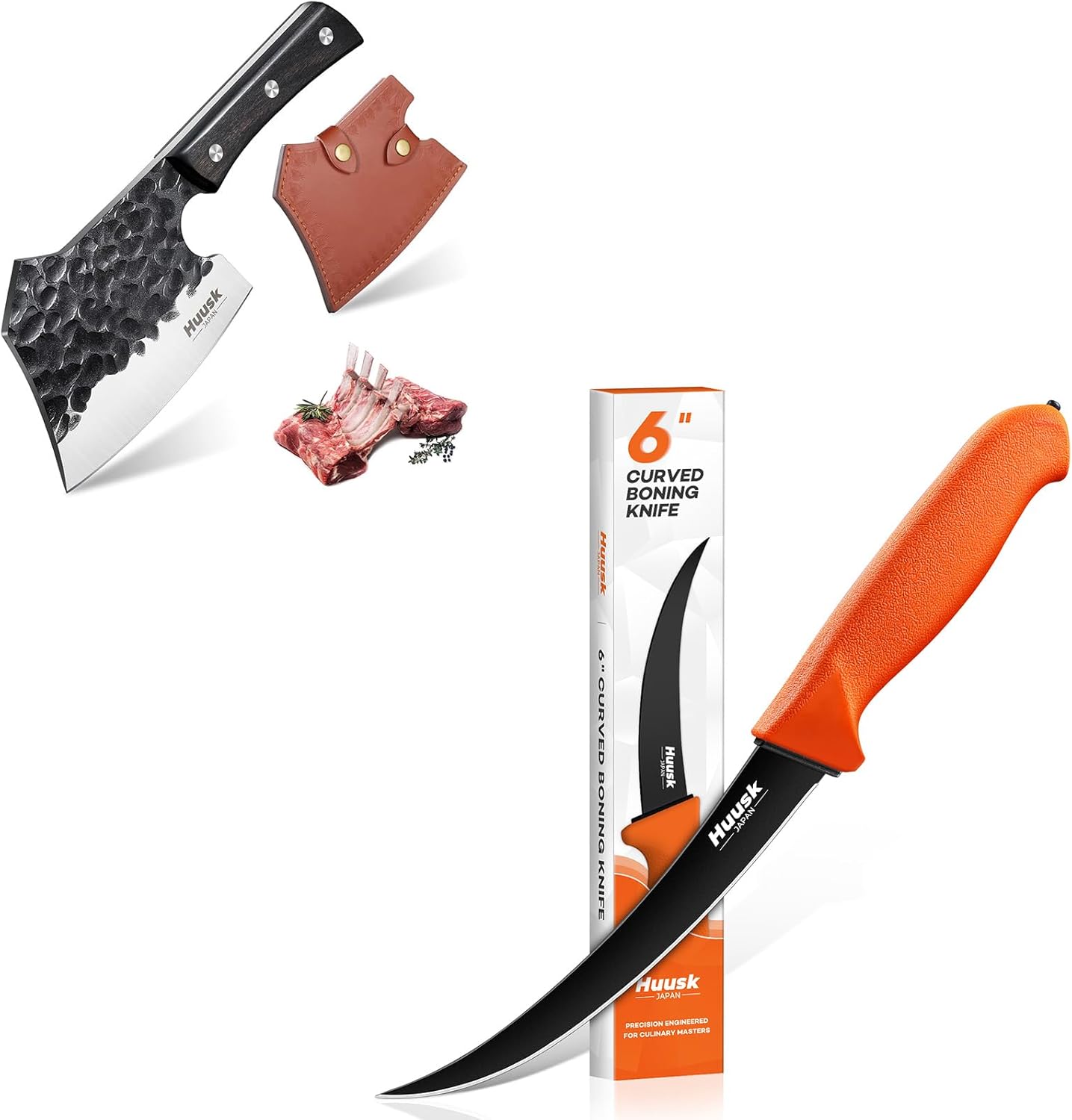 Cuchillo de deshuesar curvo Huusk