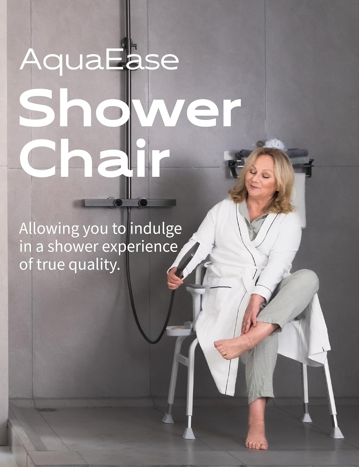 Silla ducha forma U acolchado EVA ajustable antideslizante