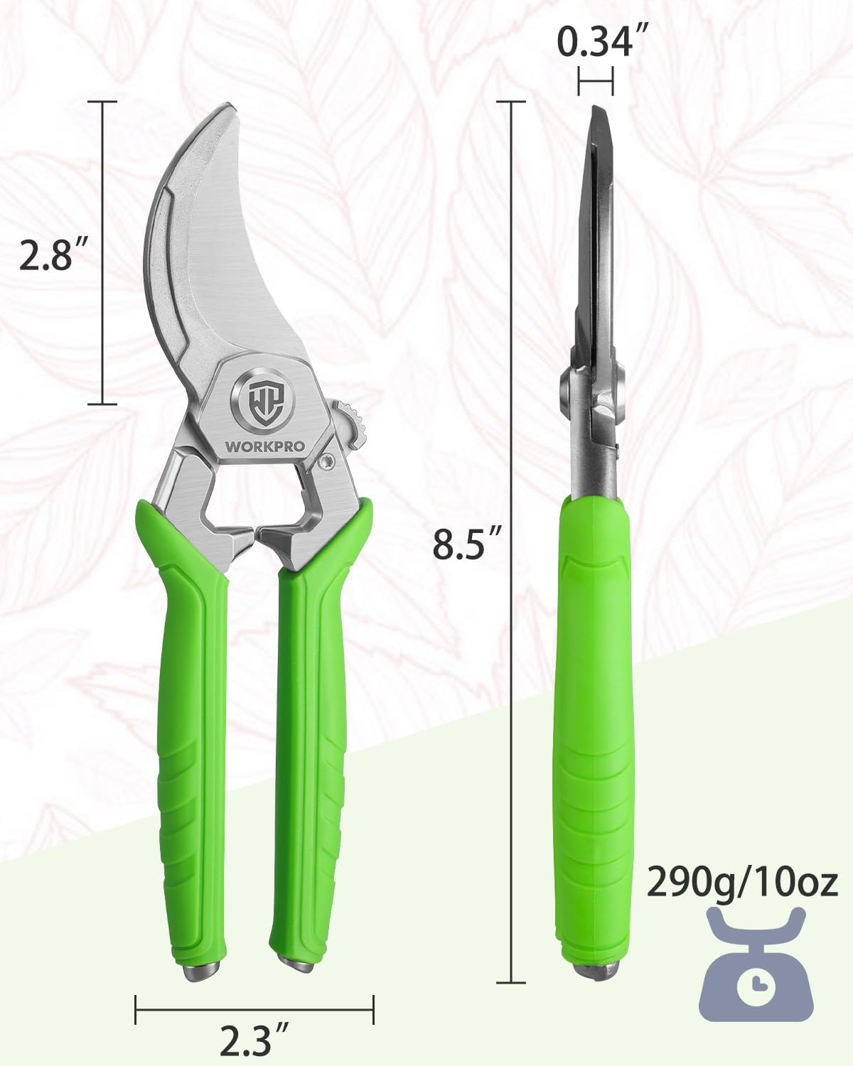 Tijeras podar acero forjado 8.5pulg corte 3/4pulg