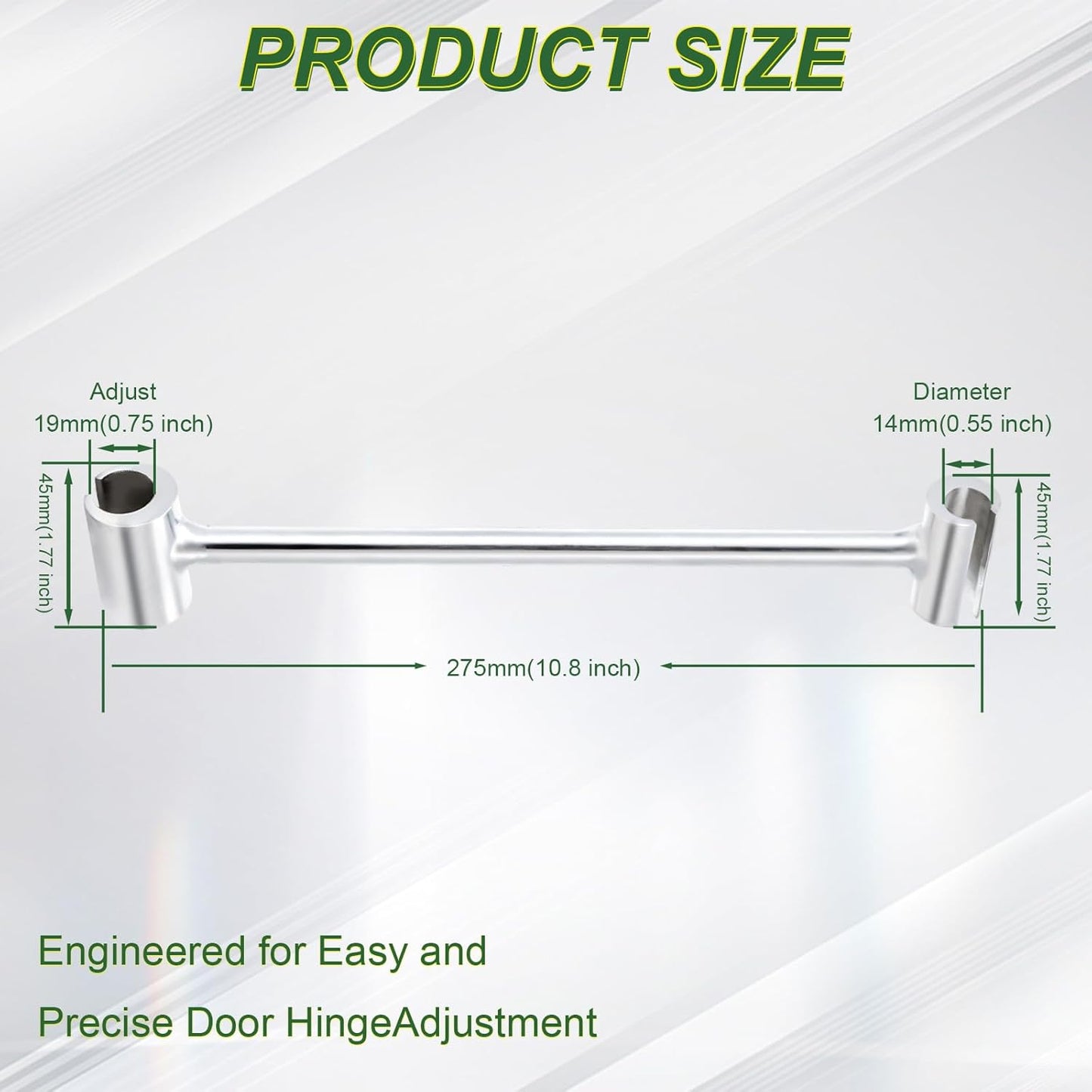 Herramienta ajuste bisagra puerta 0.551-0.748pulgada
