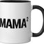 Taza Cerámica para Mamá de Dos Niños Negro/Blanco