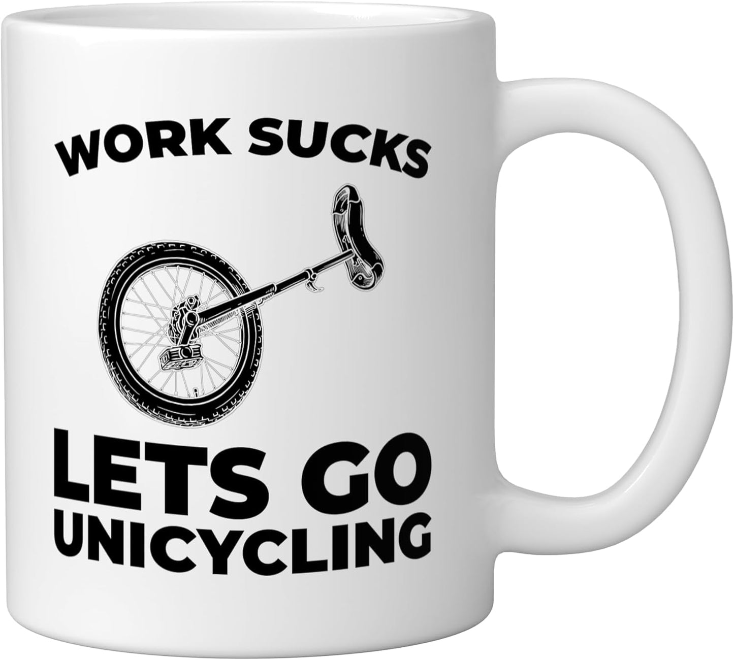 Taza Cerámica para Equilibrio en Monociclo Blanco