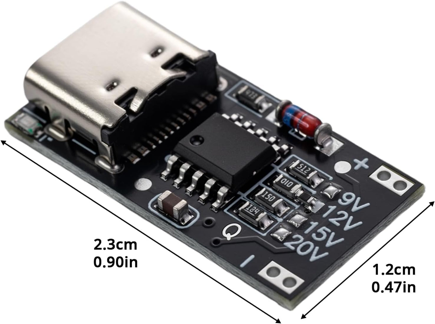 Pack 10 módulos USB-C PD 9-20V carga rápida comp