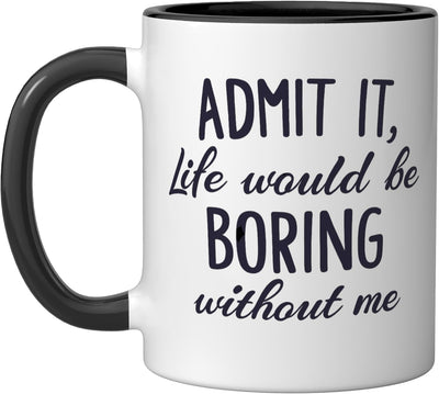 Taza cerámica humorística para hombres y mujeres Sarcastic Design
