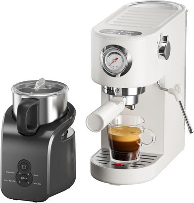 Cafetera Espresso 20 Bar Espumador Leche 24 Ajustes Molienda