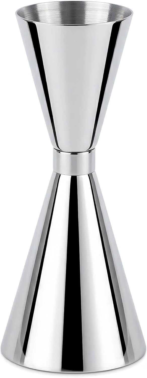 Jigger doble de acero inoxidable para medir alcohol estilo japonés