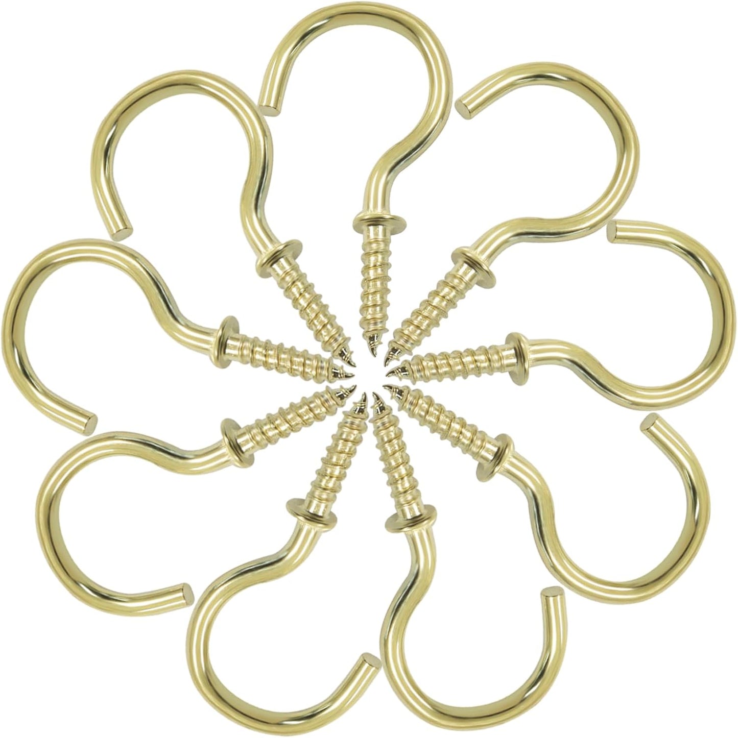 100 Ganchos Metal Dorado 1pulg Cierres Decorativos