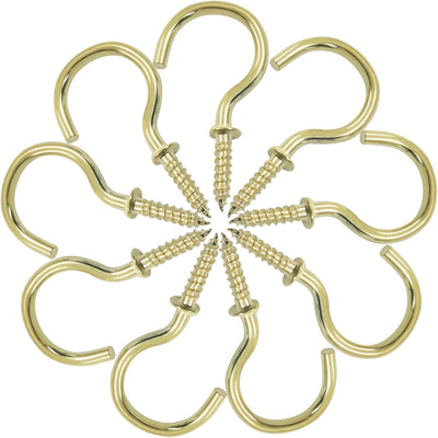 100 Ganchos Metal Dorado 1pulg Cierres Decorativos