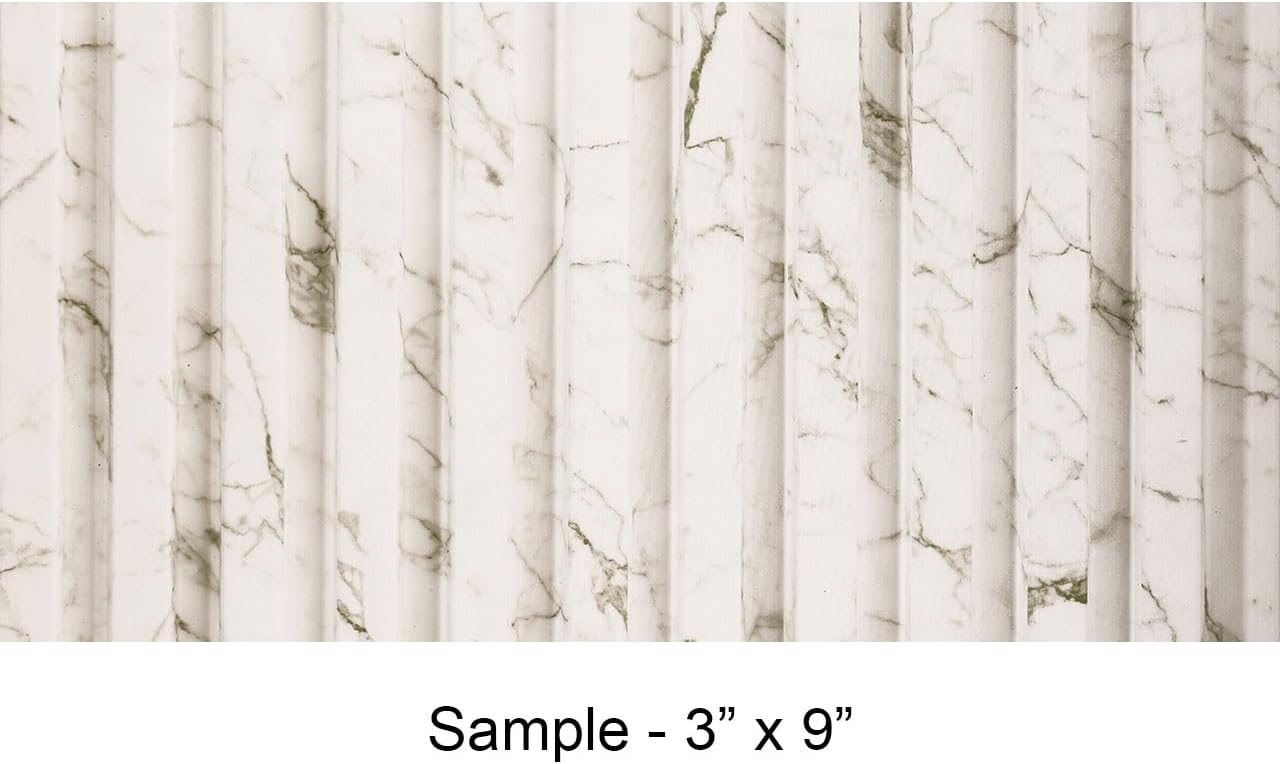 Muestras listones madera oro Calacatta 3x9pulg set 2