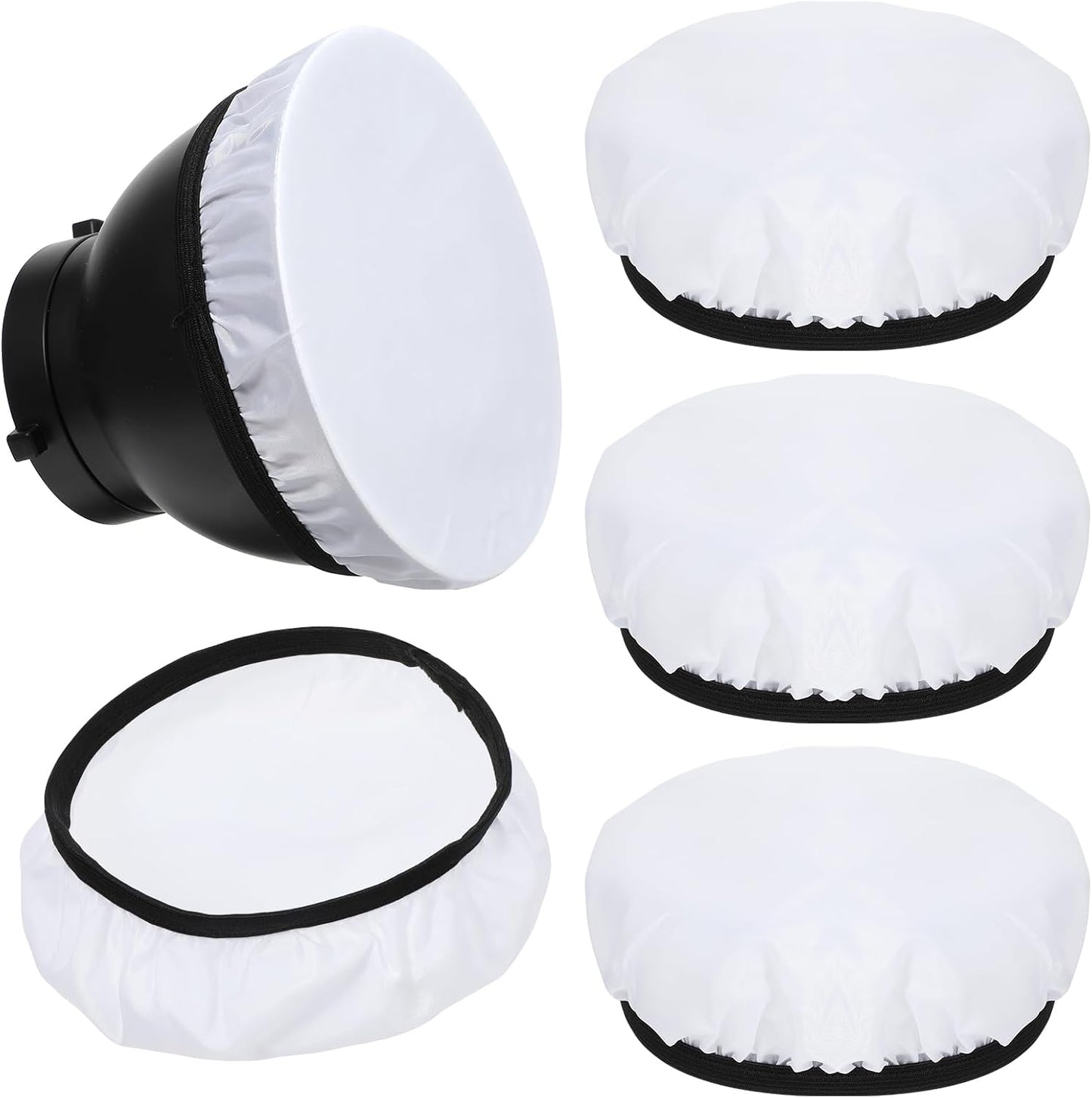 Difusor luz 7/18cm cubierta lampara blanca 4 pzas