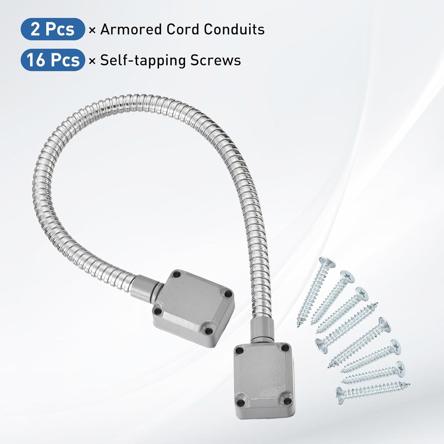 Protección alambre puerta acero con tapa aluminio 20pulg