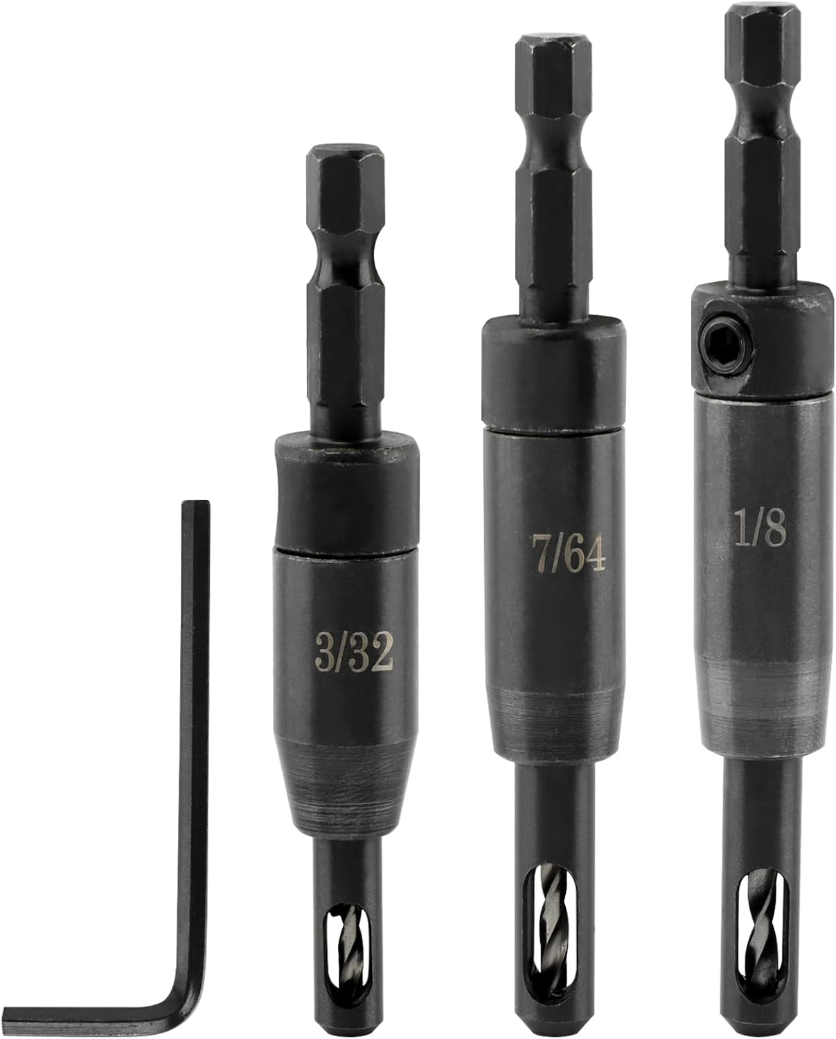 Set 3 Brocas Autocentrantes VIX 3/32-1/8 Pulg