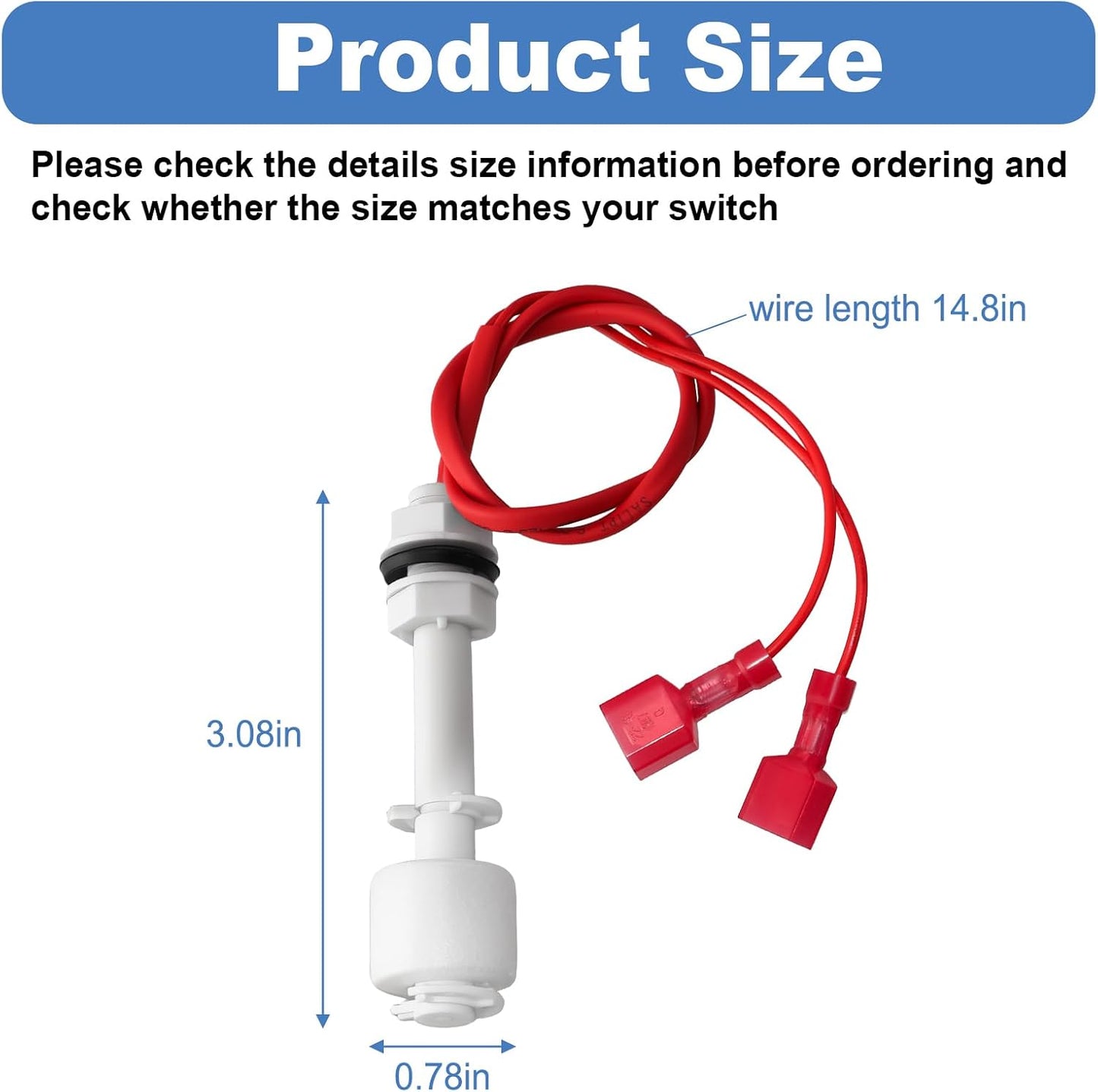 Interruptor flotador para máquina hielo Manitowoc