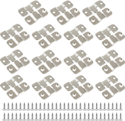 30 Pzas Soportes Montaje Empotrado Gancho Acero Inox