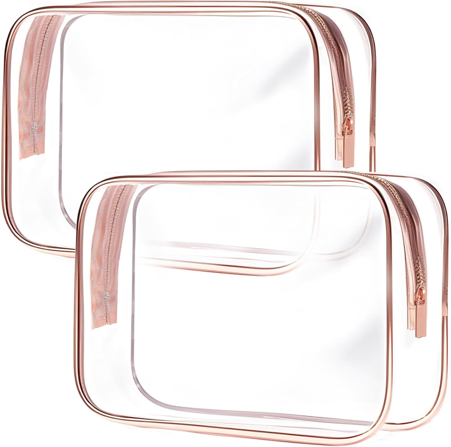 Neceser transparente TSA 2uds resistente al agua para viaje