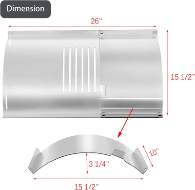 Kit repuesto deflector PB820PS1 Pit Boss