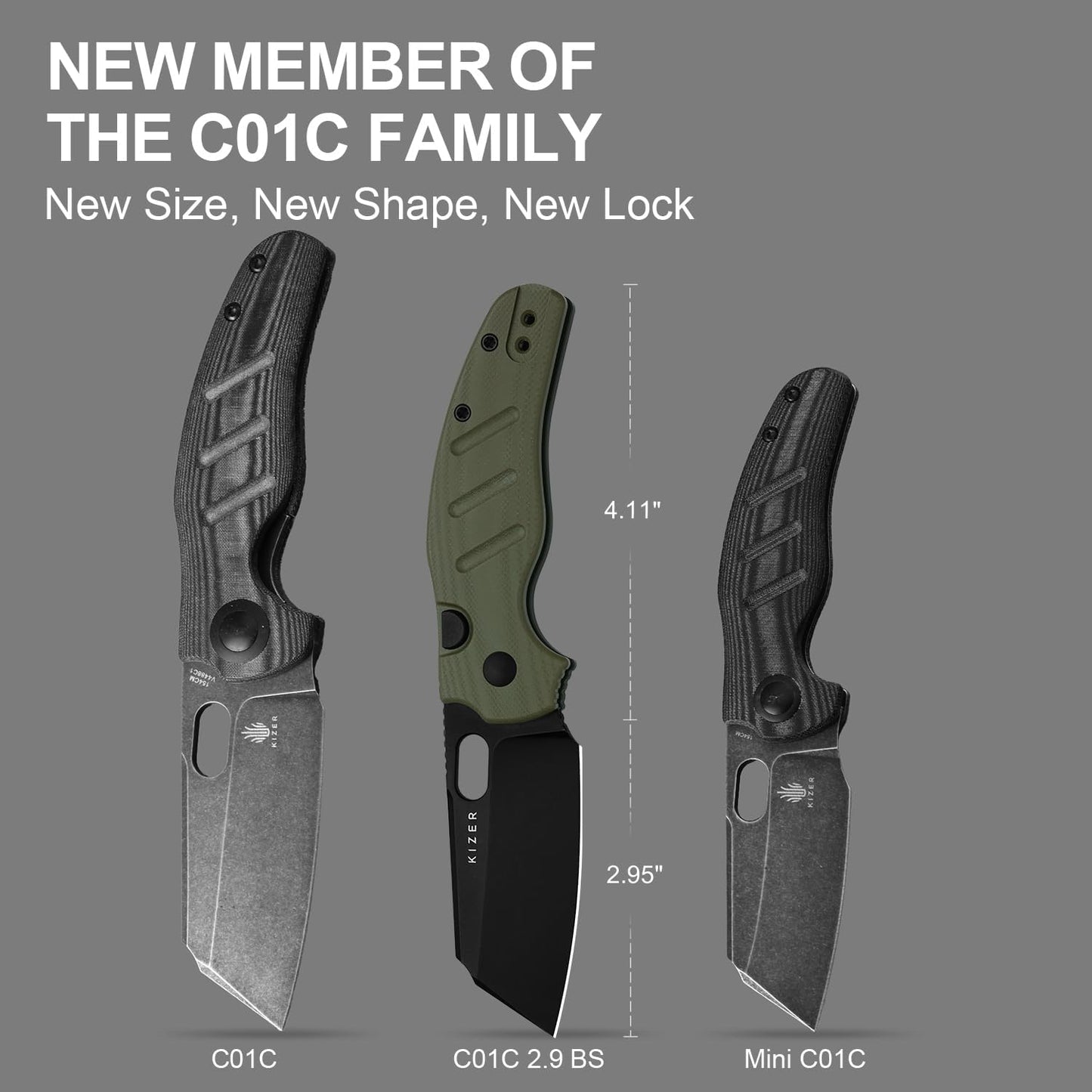 Cuchillo plegable D2 2.95pulg mango G10 bloqueo botón EDC camping