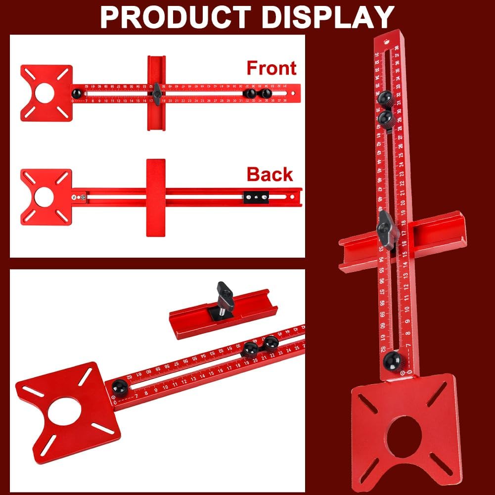 Soporte ranura fresadora 4en1 plantilla aluminio multifuncional
