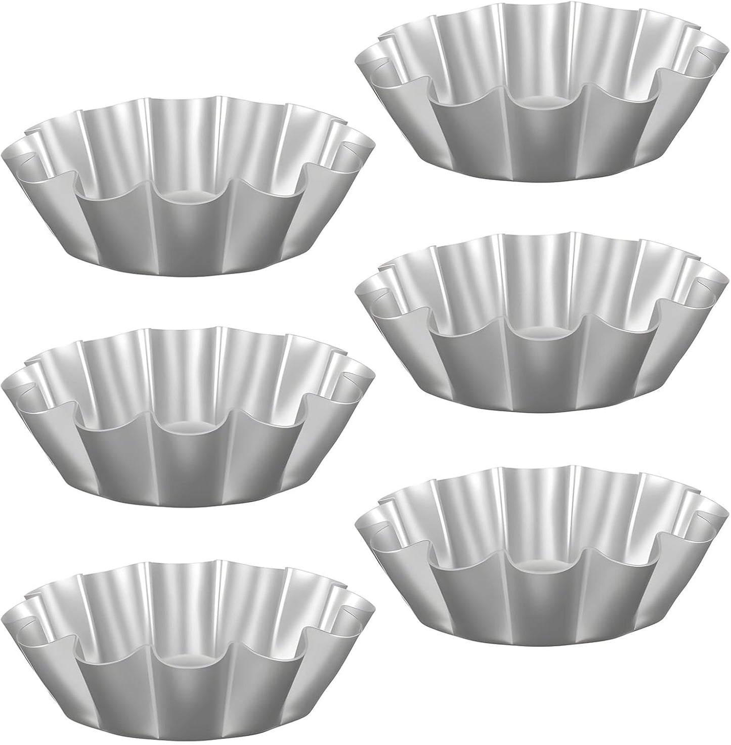 Juego de 6 moldes filipinos de 4.5 pulgadas para ensaymada y bibingka