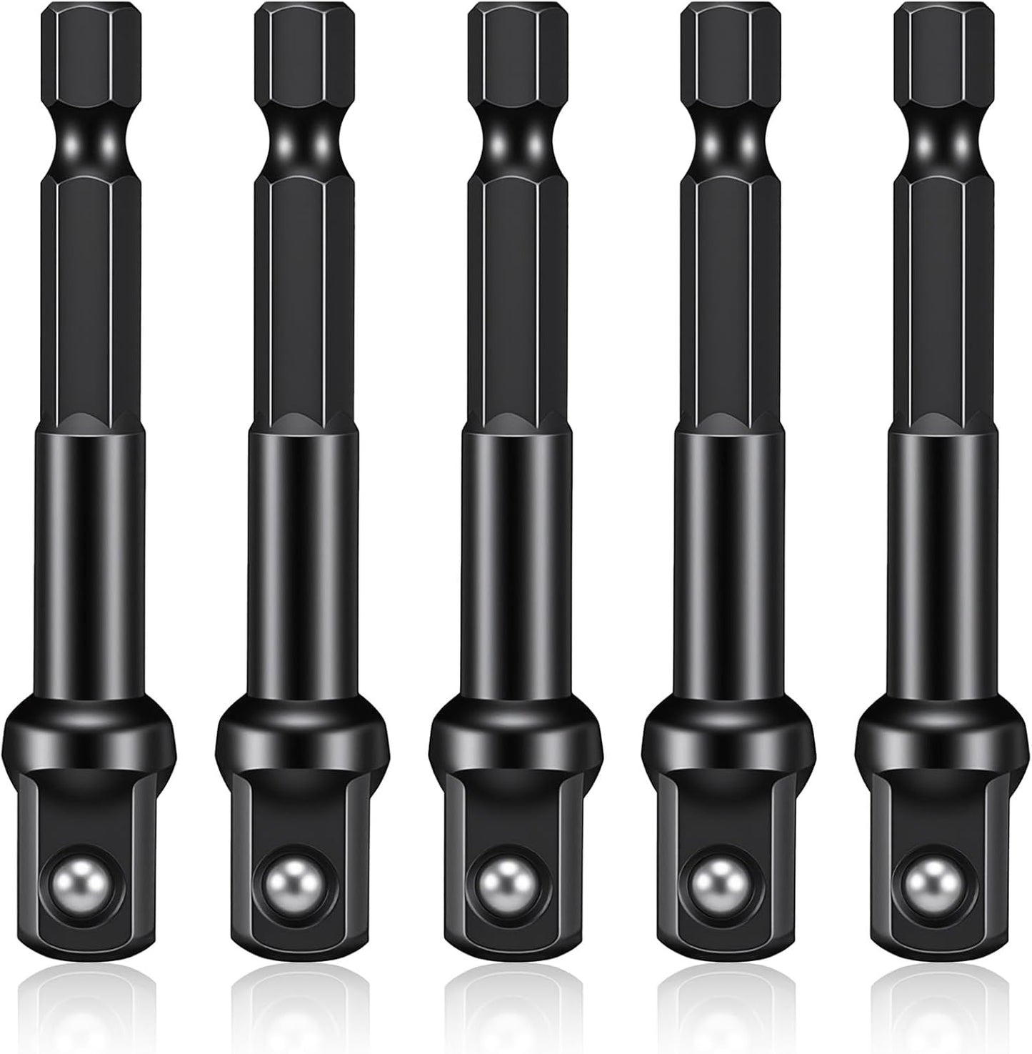Adaptador impacto 1/4 a 3/8 pulg acero bricolaje automotriz